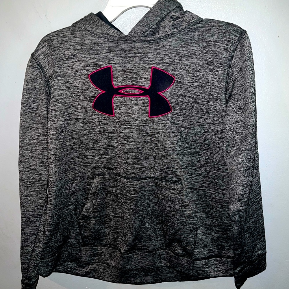 Lot of 2 Under Armour Sweatshirts/Hoodies sz Girls XL.
